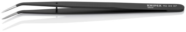 KNIPEX 92 34 37 Universalpinzette 155 mm gewinkelt Spitz aus Stahl schwarz