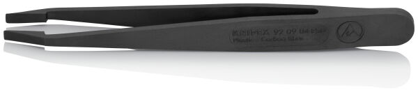 KNIPEX 92 09 04 ESD Kunststoffpinzette 115 mm gerade schwarz