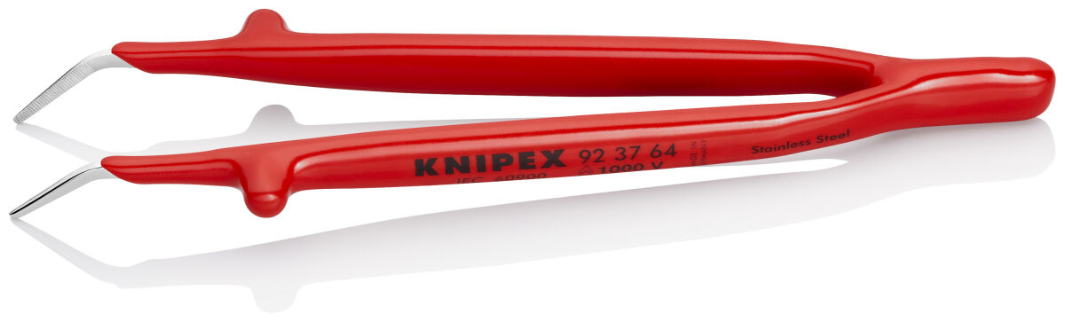 KNIPEX 92 37 64 Präzisionspinzette 148 mm gewinkelt isoliert