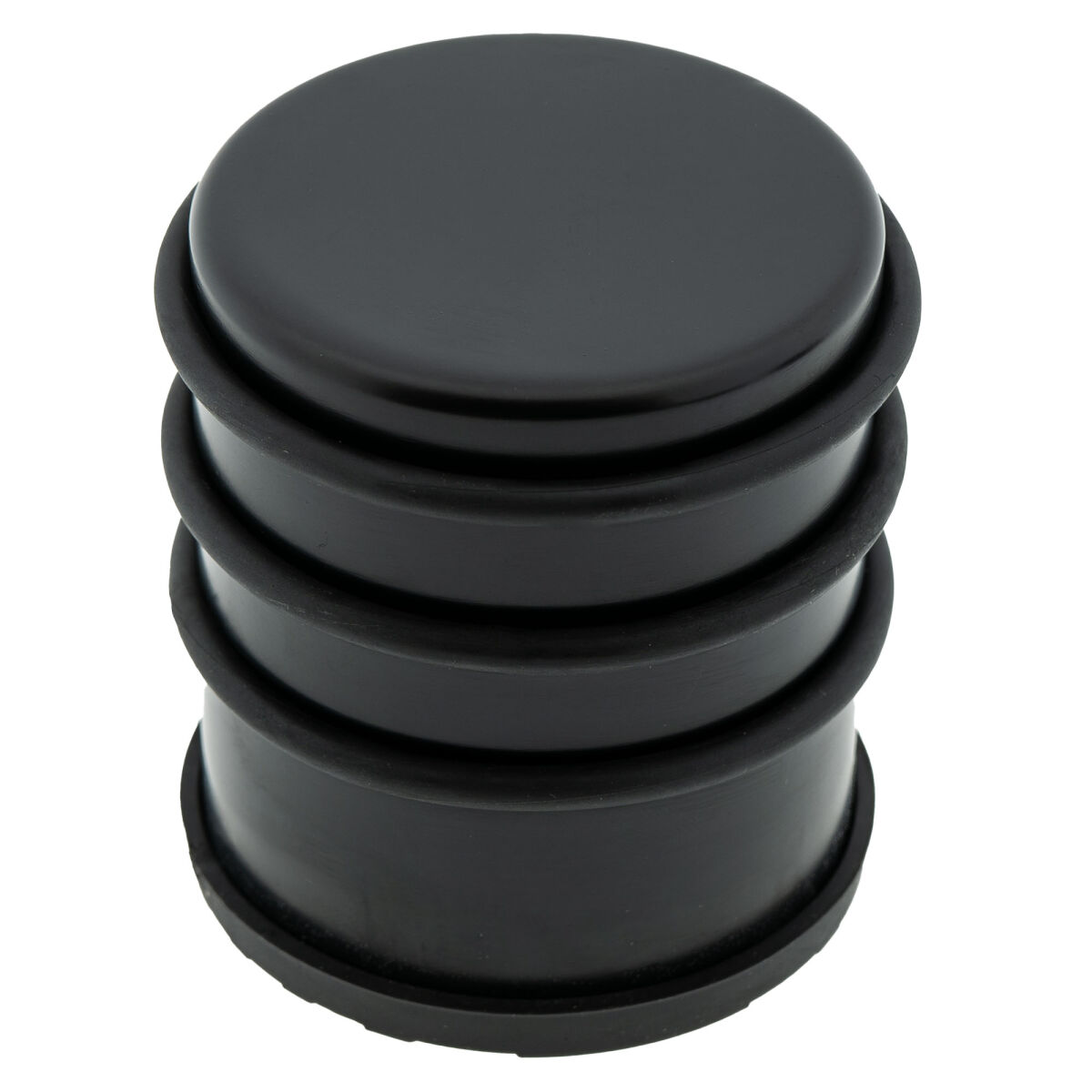 1 x Türstopper gummiert Ø 74 x 80 mm hoch Mattschwarz