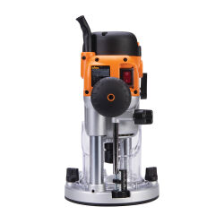 Profi Set Präzisionsoberfräse 2400 W TRA001 mit 5 Spannzangen + Fräsplatte + Gratis Fräser Satz 6-tlg. triton
