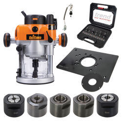 Profi Set Alu Präzisionsoberfräse 2400 W TRA001...