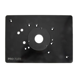 Profi Set Alu Präzisionsoberfräse 2400 W TRA001 mit 5 Spannzangen + Fräsplatte Alu + Gratis Fräser Satz 6-tlg. triton