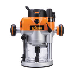 Profi Set Alu Präzisionsoberfräse 2400 W TRA001 mit 5 Spannzangen + Fräsplatte Alu + Gratis Fräser Satz 6-tlg. triton