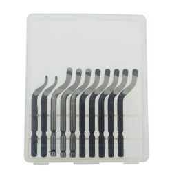 Profi Handentgrater mit 11 Klingen 360° für Metall, Kunststoff, Edelstahl