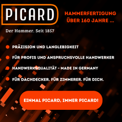 DACHKRONE Set 4 – PICARD Kreuzschweifhammer Nr. 175, Flachzange Nr. 192 & Plastikhammer Nr. 252
