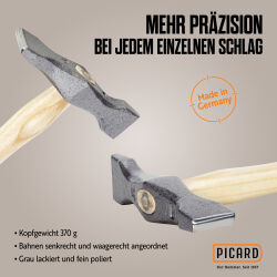 DACHKRONE Set 4 – PICARD Kreuzschweifhammer Nr. 175, Flachzange Nr. 192 & Plastikhammer Nr. 252