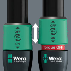 Wera Drehmomentschlüssel Click-Torque Lock C3 Rechtsanzug 40-200 Nm mit 1/2" Zoll Vierkant-Aufnahme