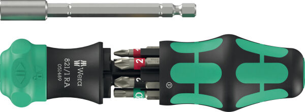 Wera Kraftform Kompakt 28 RA 1 Ratschenschraubendreher mit Bits 6-tlg.