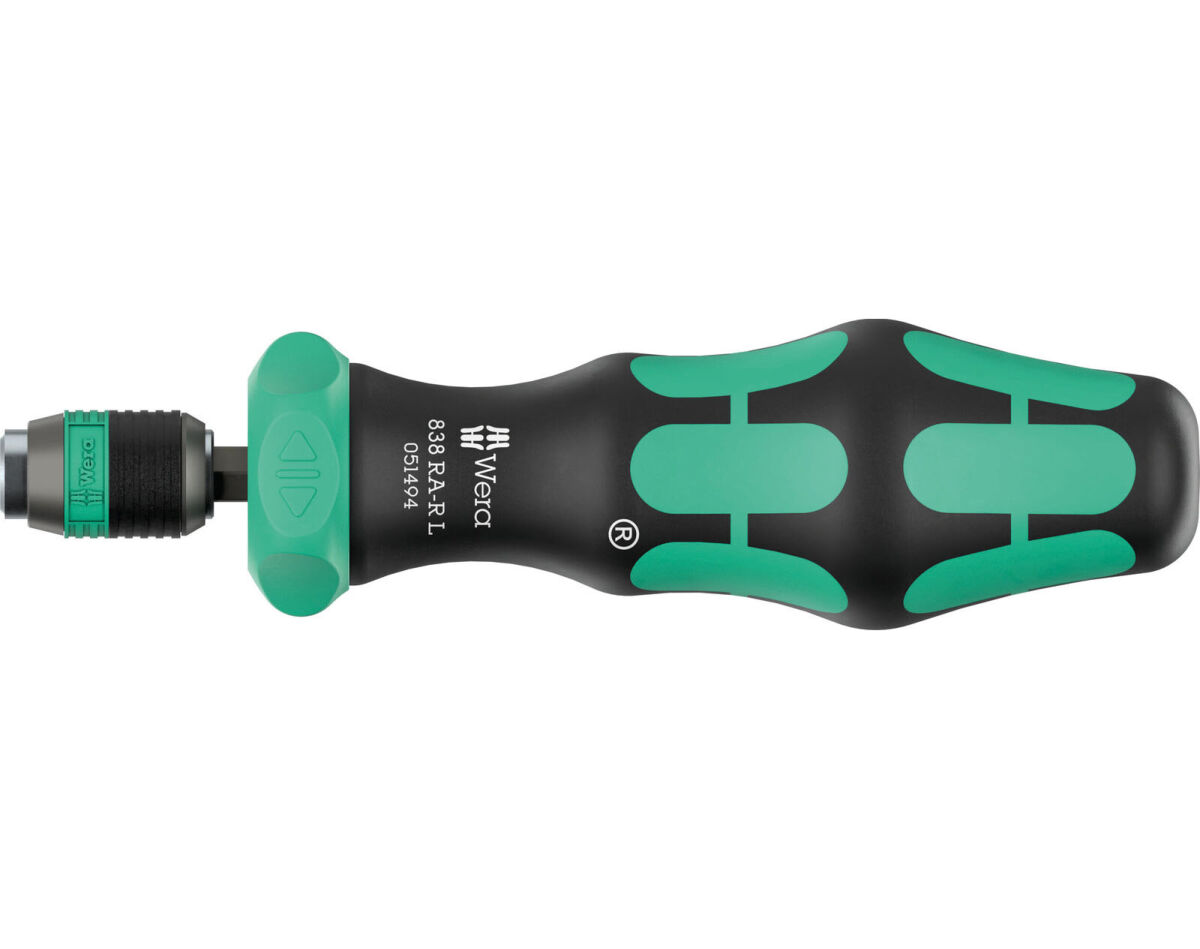 Wera 838 RA-R L Ratschenschraubendreher Bits-Handhalter 1/4"