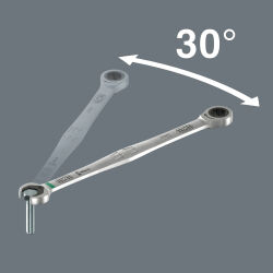 Wera 6007 Joker 5 Set 1 Maul-Ringratschen-Schlüssel 8 - 19 mm lange Ausführung