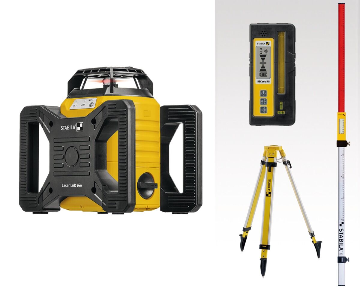 STABILA Rotationslaser LAR 160 Set 7-tlg.