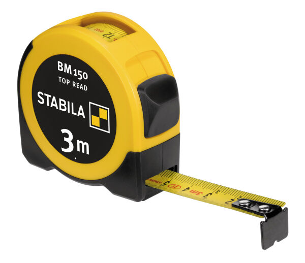 STABILA Taschenbandmaß 3 m metrische Skala BM 150