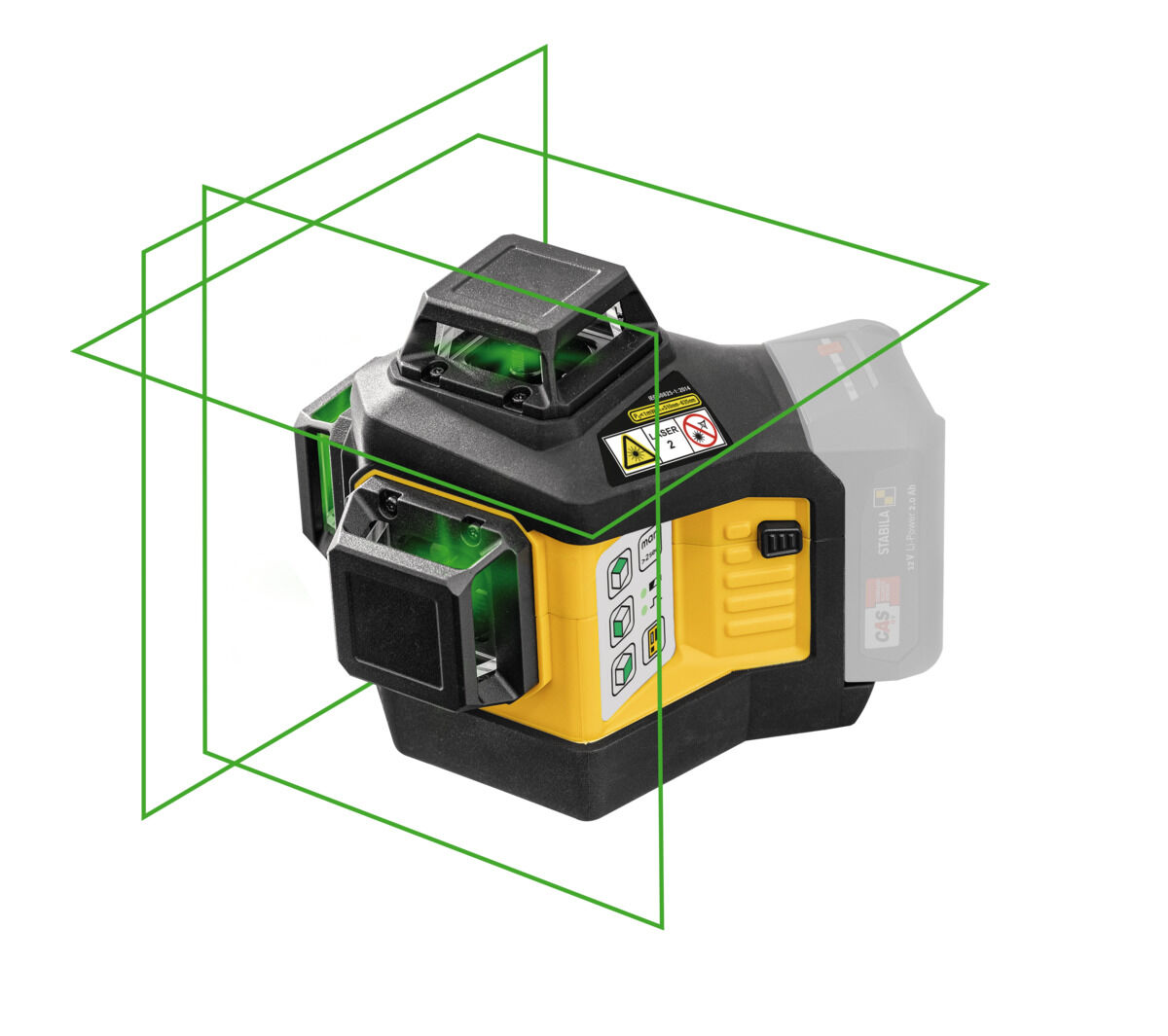 STABILA Multilinien-Laser LAX 600 G Set ohne Akku und Ladegerät 5-tlg.