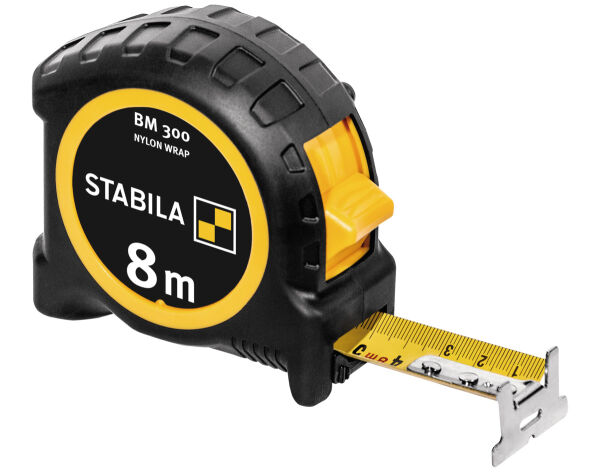 STABILA Taschenbandmaß 8 m metrische Skala BM 300