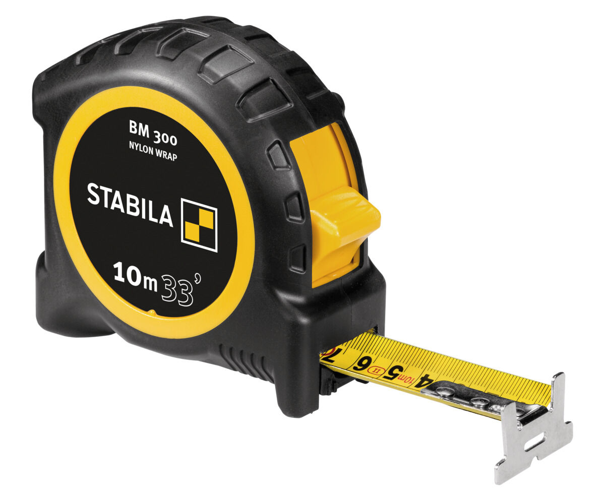 STABILA Taschenbandmaß 10 m (33") cm/ich-Skala BM 300
