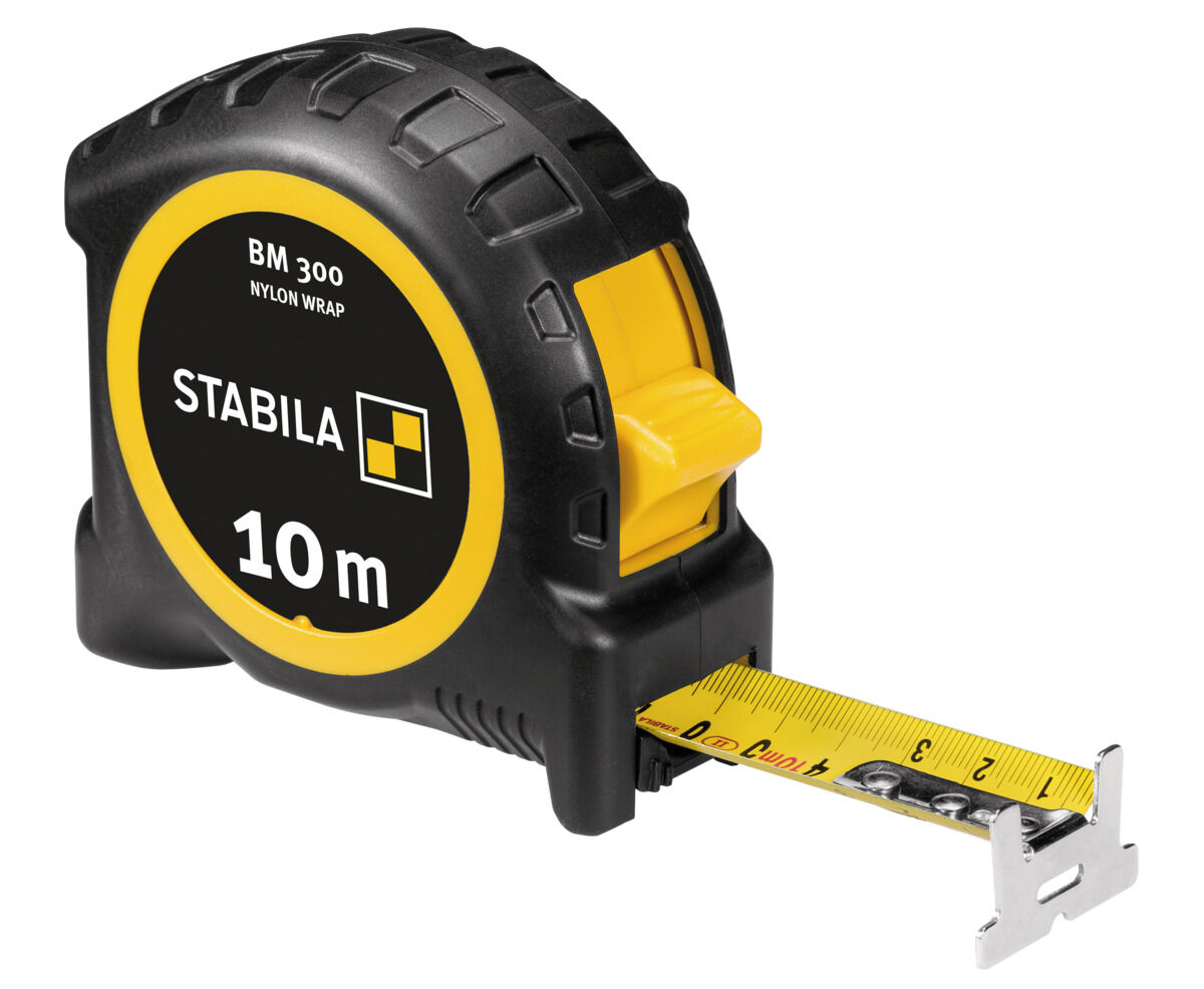 STABILA Taschenbandmaß 10 m metrische 1000-er Skala BM 300
