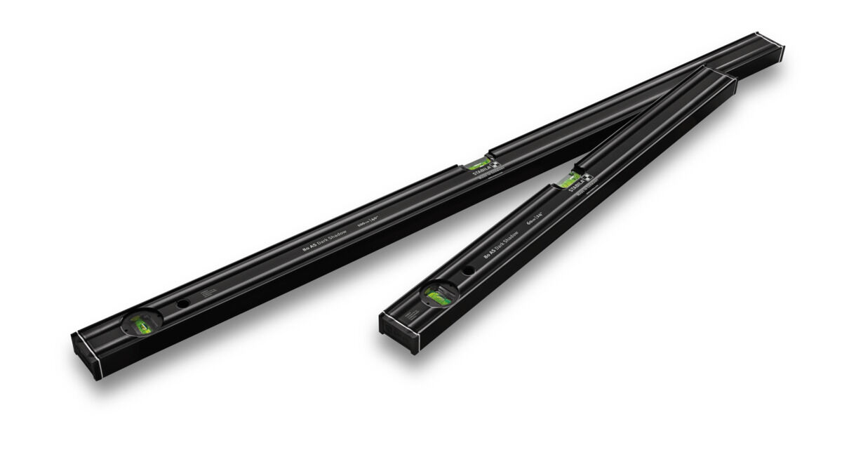 STABILA Wasserwaagen Set 60 cm + 100 cm Dark Shadow Type 80 AS