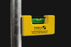 STABILA Wasserwage 7 cm Pocket PRO Magnetic mit Gürtel-Clip