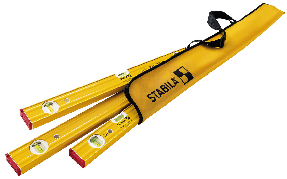 STABILA Wasserwagen PRO SET 30 cm + 60 cm + 120 cm Type 80 AS mit Tasche