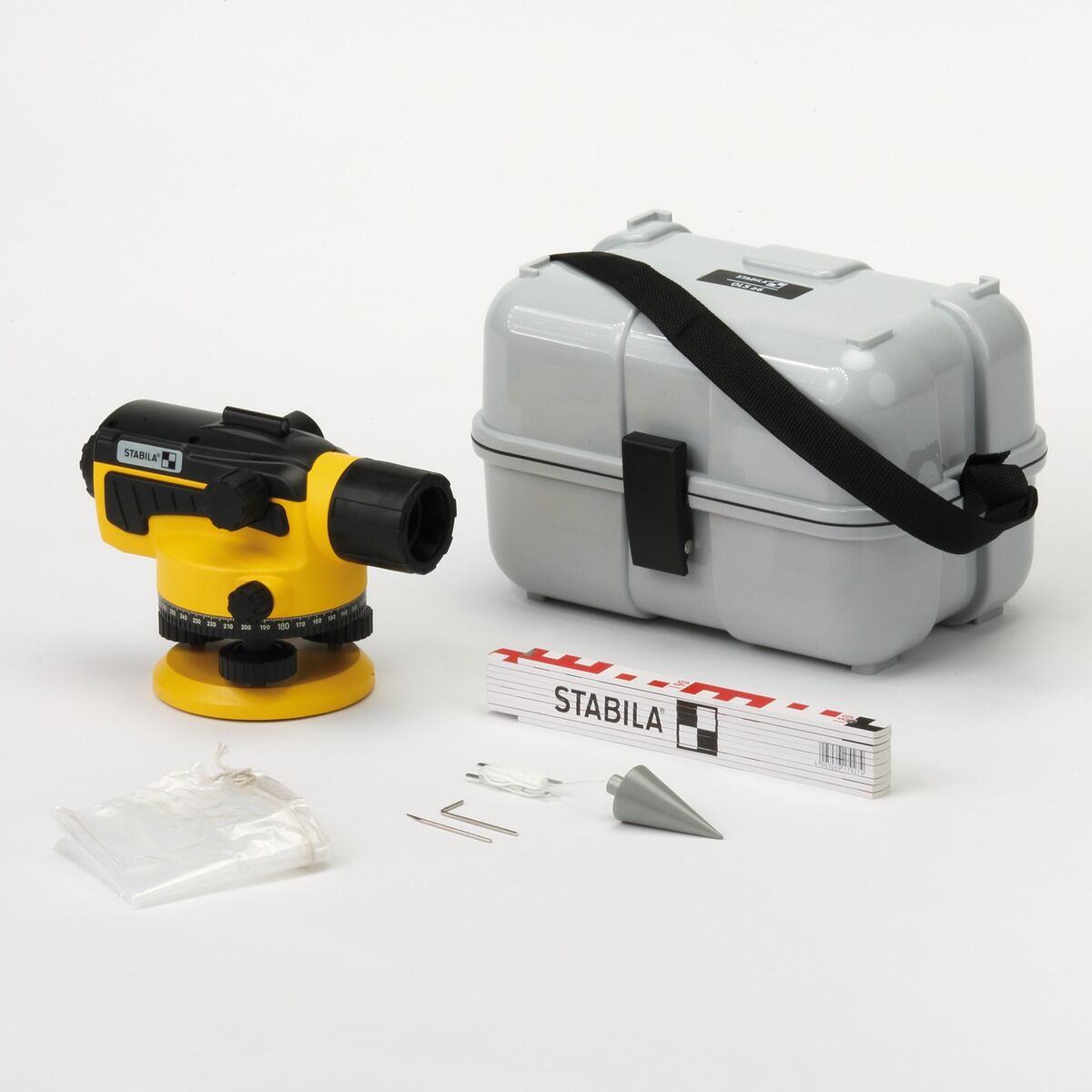 STABILA Optisches Nivelliergerät OLS 26 Set 6-tlg.
