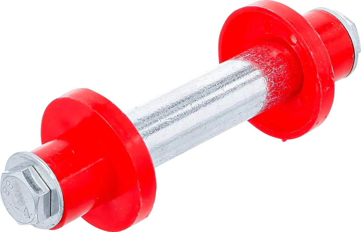 Achse für Schubkarrenrad 128 mm Ø 20 mm mit 2 Distanzhülsen