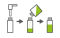 Pica Powder Nachfüllpulver für Tieflochsprühmarker Grün