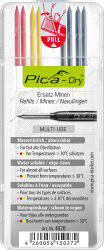 Pica Vorteils-Box 2 x Pica Dry Tieflochmarker + Ersatzminen MULTI-USE und Graphit Härte H