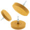 3 x Radierscheibe 85mm Gelb – Folienradierer mit 6mm Schaft Spar-Set