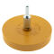 3 x Radierscheibe 85mm Gelb – Folienradierer mit 6mm Schaft Spar-Set