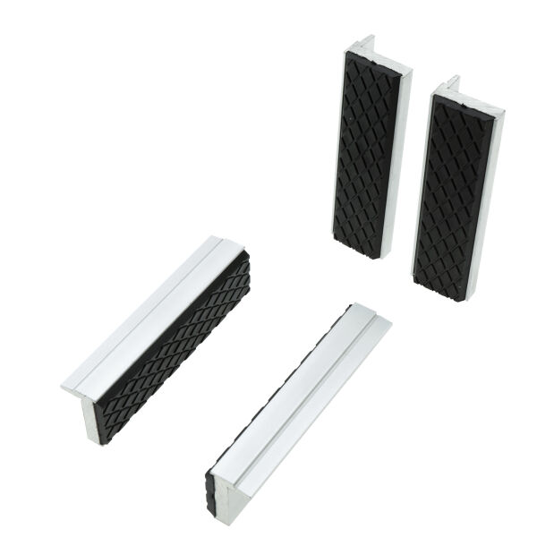 4 x Magnetische Schraubstock Schutzbacken 100mm gummiert