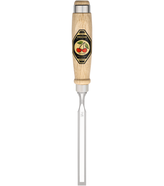KIRSCHEN Stechbeitel mit Weißbuchenheft 12 mm Ulmer-Form 1001012 | Gravur möglich