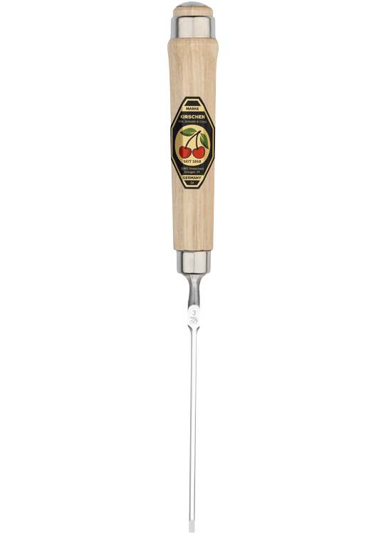 KIRSCHEN Stechbeitel mit Weißbuchenheft 3 mm Achtkantform 1002003