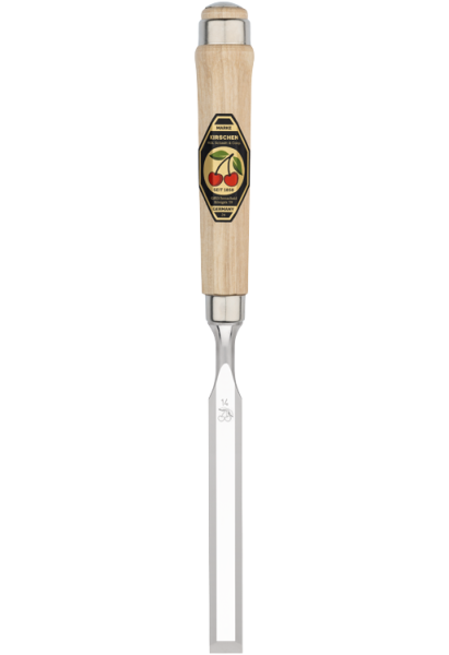 KIRSCHEN Stechbeitel mit Weißbuchenheft 14 mm Achtkantform 1002014 | Gravur möglich