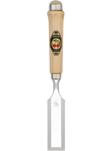 KIRSCHEN Stechbeitel mit Weißbuchenheft 40 mm Achtkantform 1002040 | Gravur möglich