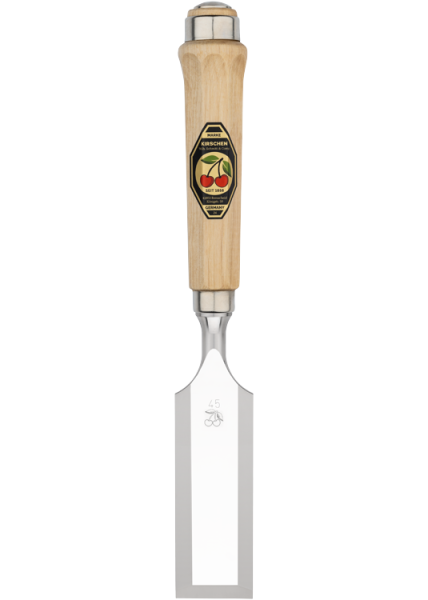 KIRSCHEN Stechbeitel mit Weißbuchenheft 45 mm Achtkantform 1002045 | Gravur möglich