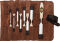 KIRSCHEN Stechbeitelsatz in Ledertasche 8-tlg. mit Weißbuchenheft 4-6-10-12-16-20-26-30 mm 1131002 | Gravur möglich