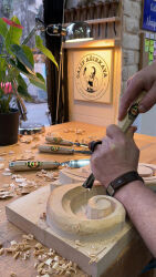 KIRSCHEN Bildhauerbeitelsatz in Ledertasche 12-tlg. mit Achtkantform GALIP 3188000