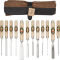 KIRSCHEN Bildhauerbeitelsatz in Ledertasche 12-tlg. mit Achtkantform GALIP 3188000