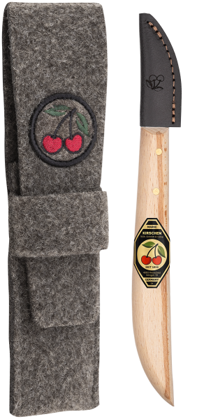 KIRSCHEN Kerbschnitzmesser in Filztasche 3358000 + Filztasche 3306000