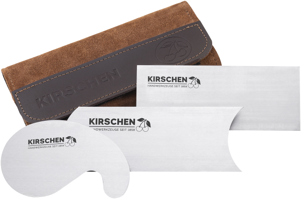 KIRSCHEN Ziehklingensatz 3-teilig in Veloursleder-Tasche 3823001