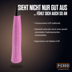 PICARD Pink Edition Set Latthammer geraut + Schlosserhammer + Fäustel | Gravur möglich