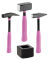 PICARD Pink Edition Set Latthammer geraut + Schlosserhammer + Fäustel | Gravur möglich