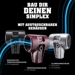 HALDER SIMPLEX Plusbox Standfuß Ø 60 mm Superplastik / Gummi + Cuttermesser