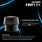 HALDER SIMPLEX Plusbox Standfuß Ø 80 mm Superplastik / Gummi + Cuttermesser