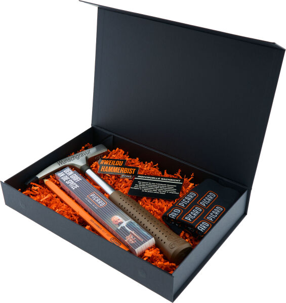 PICARD Geschenkbox Latthammer 298 geraut mit Gravur | Exklusives Handwerker Geschenk zu Weihnachten, Geburtstag & Jubiläum