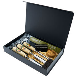 KIRSCHEN Geschenkbox Stechbeitel 3er Set mit Gravur inkl....