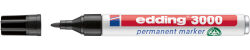10 x edding 3000 Permanentmarker schwarz im Set