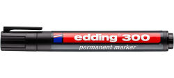 5 x edding 300 Permanentmarker schwarz im Set