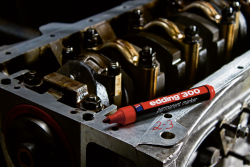 5 x edding 300 Permanentmarker rot im Set